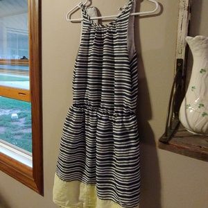 Yellow navy and white old navy dress